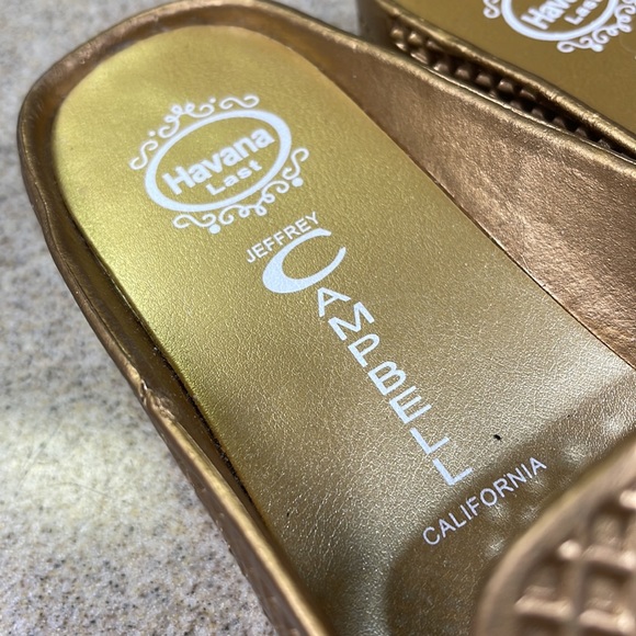 HAVANA LAST JEFFREY CAMPBELL 👡. SIZE 8 gold color. - Picture 9 of 13